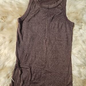 Michael Stars Shimmering Maroon Tank Top